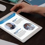 Northshore website design tablet view