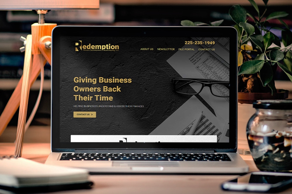 Redemption website design