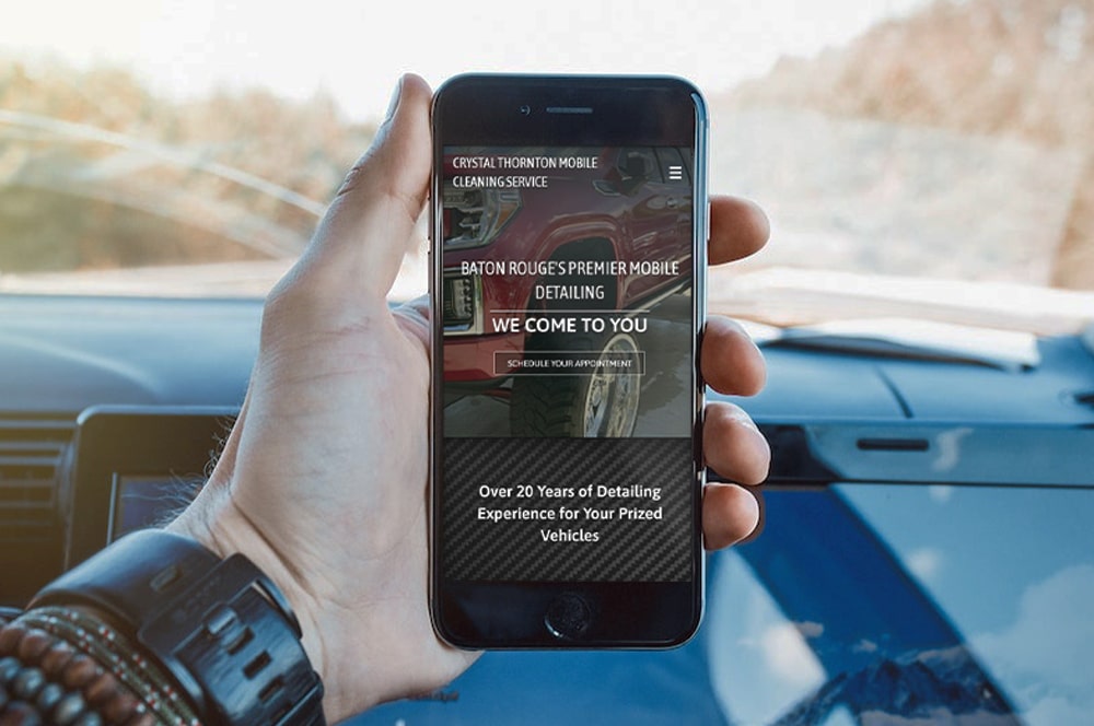 Thornton Mobile Cleaning mobile-friendly website design