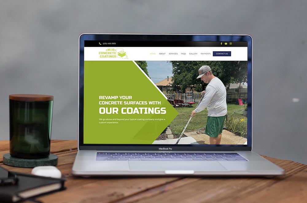 We Do Concrete Coating LLC website design