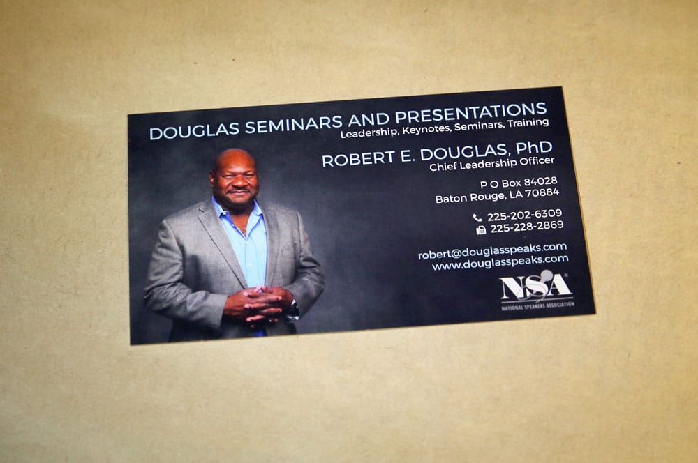 Robert Douglas business card design