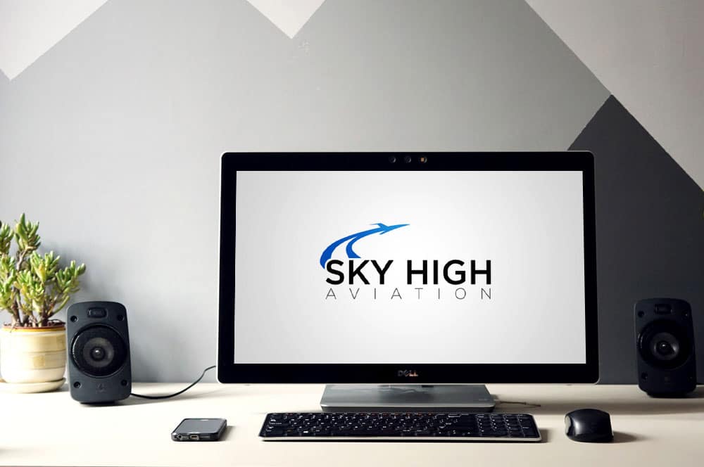 Sky High Aviation Logo Design