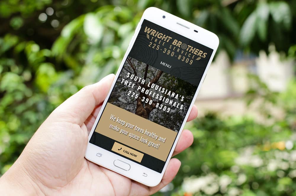 tree service mobile-friendly website design